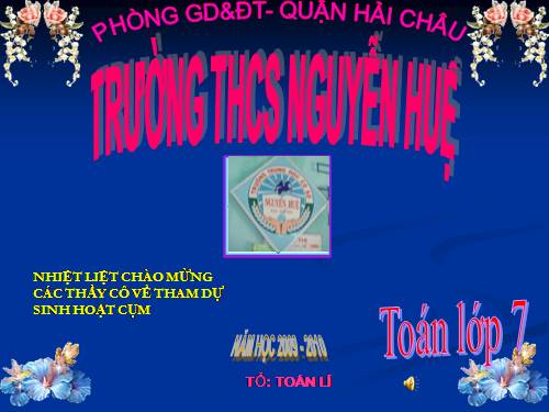 Chương II. §1. Đại lượng tỉ lệ thuận