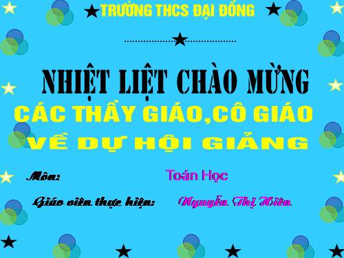 Chương II. §6. Mặt phẳng toạ độ