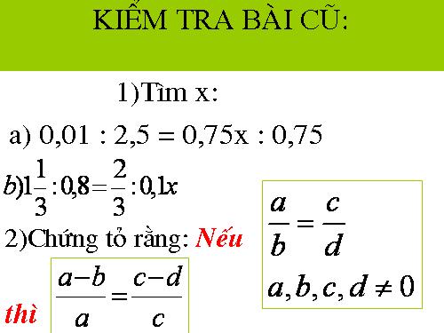 Các bài Luyện tập