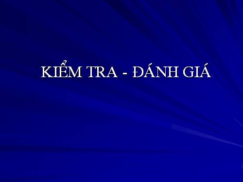 Kim tra đánh giá