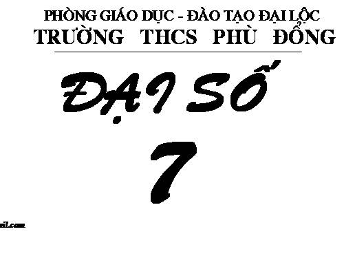 Chương IV. §2. Giá trị của một biểu thức đại số