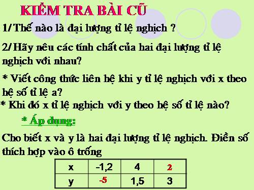 Chương II. §4. Một số bài toán về đại lượng tỉ lệ nghịch