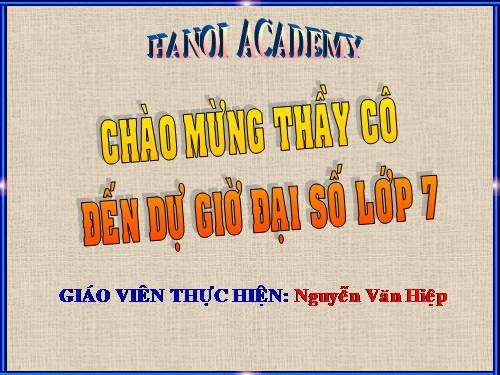 Chương IV. §3. Đơn thức