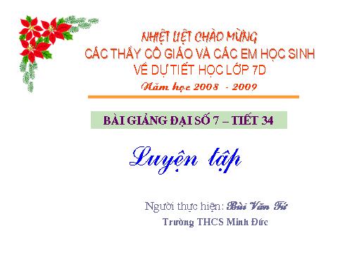 Các bài Luyện tập