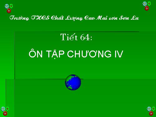 Ôn tập Chương IV. Biểu thức đại số