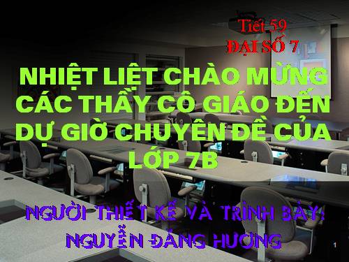 Chương IV. §7. Đa thức một biến