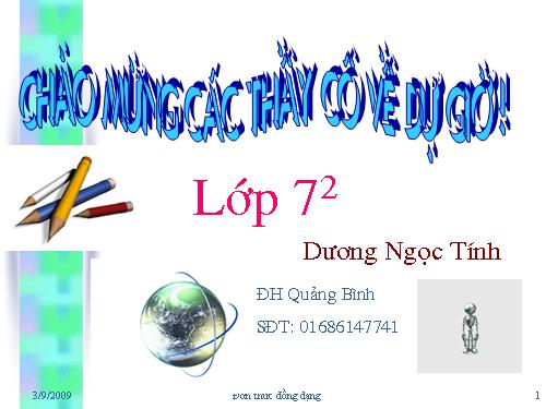 Chương IV. §4. Đơn thức đồng dạng