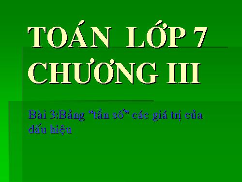 Ôn tập Chương III. Thống kê