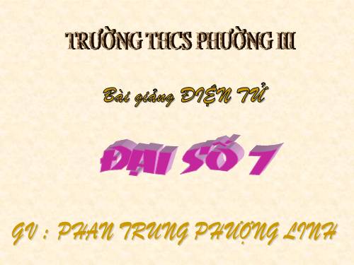 Chương II. §6. Mặt phẳng toạ độ