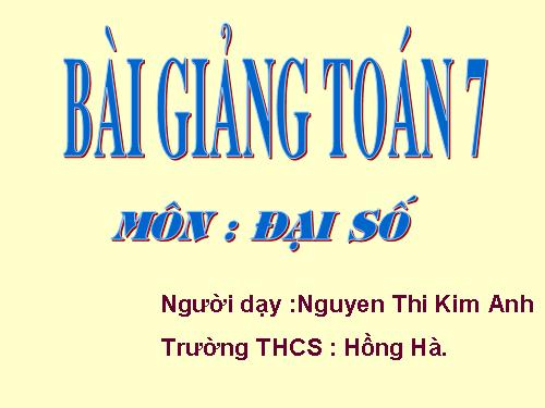 Chương IV. §4. Đơn thức đồng dạng