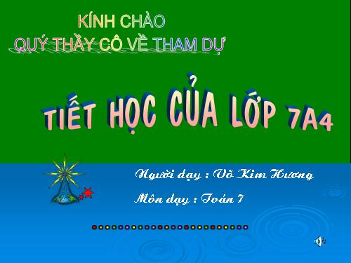 Chương II. §7. Đồ thị của hàm số y = ax (a ≠ 0)