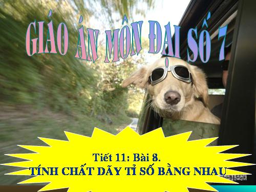 Chương I. §8. Tính chất của dãy tỉ số bằng nhau