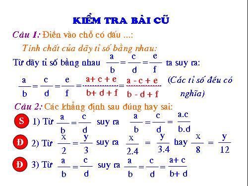 Các bài Luyện tập