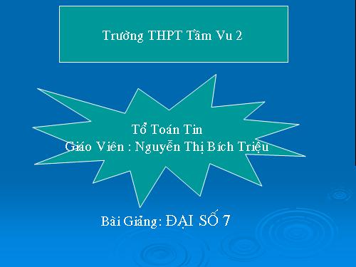 Chương II. §1. Đại lượng tỉ lệ thuận