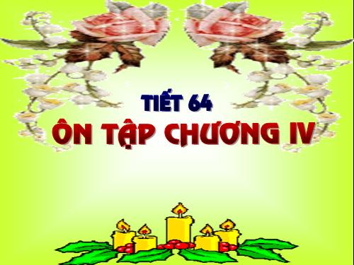 Ôn tập Chương IV. Biểu thức đại số