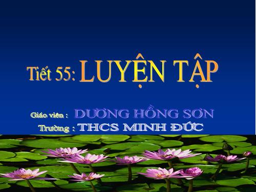 Các bài Luyện tập