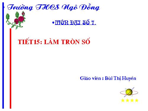 Chương I. §10. Làm tròn số