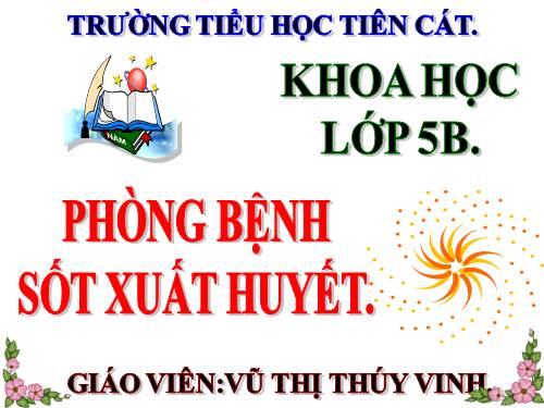 Bài 13. Phòng bệnh sốt xuất huyết