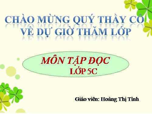 Tuần 7. Những người bạn tốt