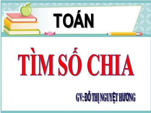 Tìm số chia