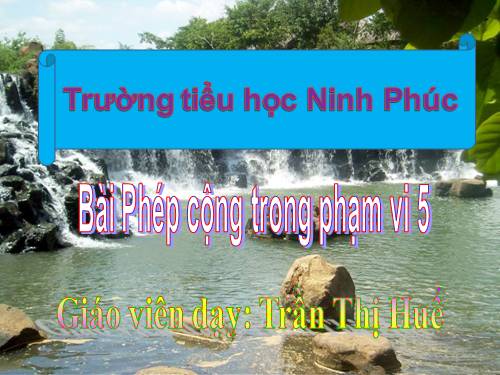 Phép cộng trong phạm vi 5