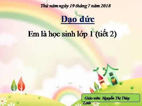 Bài 1. Em là học sinh lớp 1