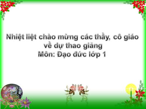 Bài 1. Em là học sinh lớp 1