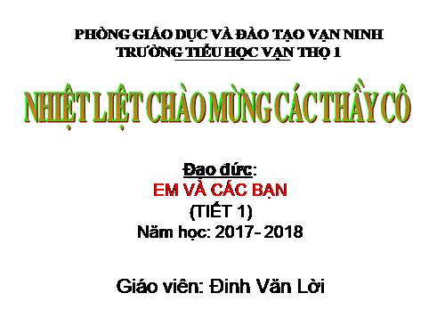 Bài 10. Em và các bạn