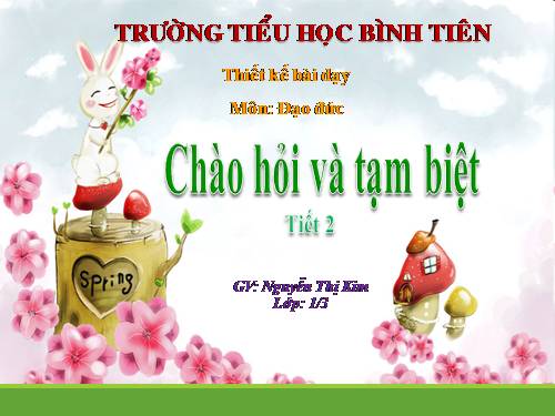 Bài 13. Chào hỏi và tạm biệt