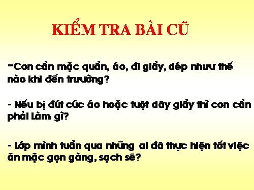 Bài 2. Gọn gàng, sạch sẽ