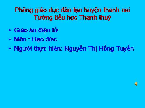 Bài 9. Lễ phép, vâng lời thầy giáo, cô giáo