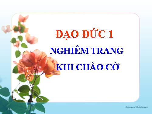 Bài 6. Nghiêm trang khi chào cờ