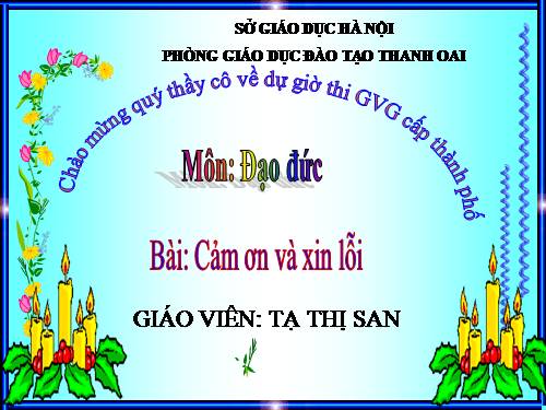 Bài 12. Cảm ơn và xin lỗi