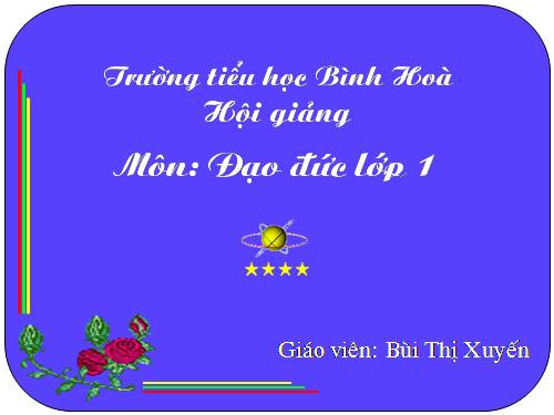 Bài 5. Lễ phép với anh chị, nhường nhịn em nhỏ