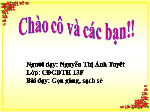 Bài 2. Gọn gàng, sạch sẽ