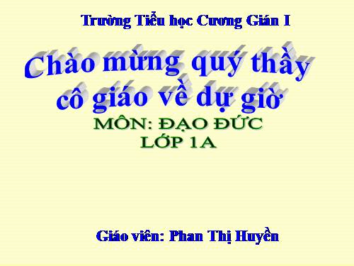 Bài 9. Lễ phép, vâng lời thầy giáo, cô giáo