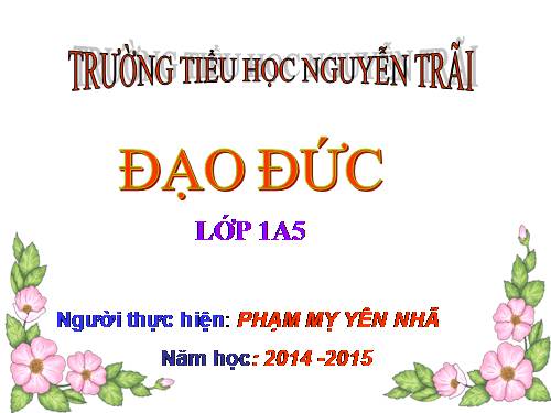 Bài 14. Bảo vệ hoa và cây nơi công cộng