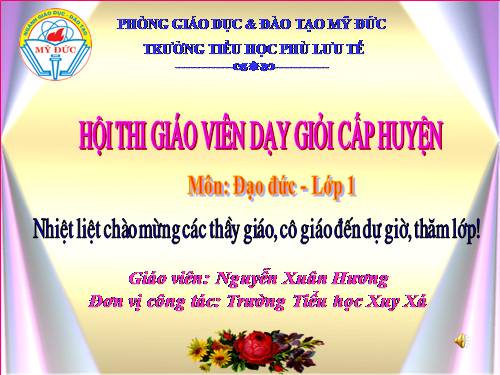 Bài 9. Lễ phép, vâng lời thầy giáo, cô giáo