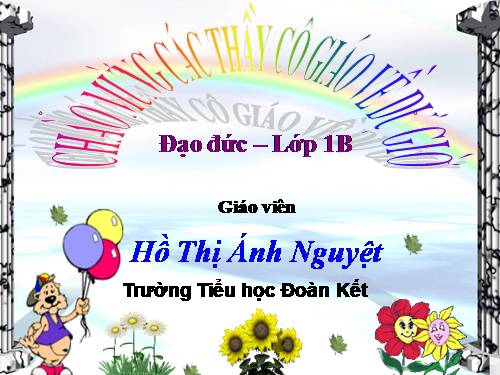 Bài 13. Chào hỏi và tạm biệt