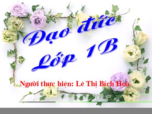 Bài 13. Chào hỏi và tạm biệt