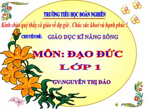 Bài 9. Lễ phép, vâng lời thầy giáo, cô giáo