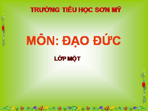 Bài 13. Chào hỏi và tạm biệt