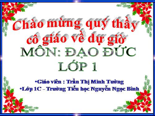 Bài 7. Đi học đều và đúng giờ