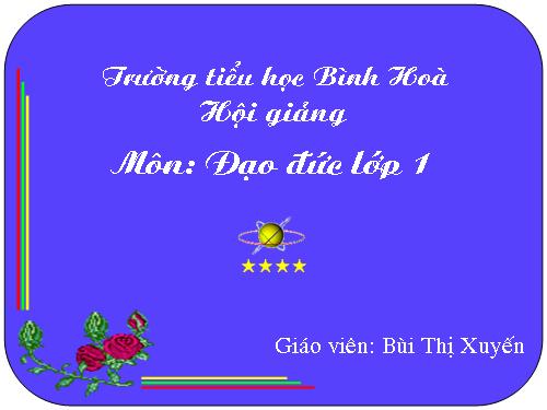 Bài 5. Lễ phép với anh chị, nhường nhịn em nhỏ