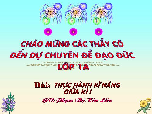 Thực hành kĩ năng giữa kì I