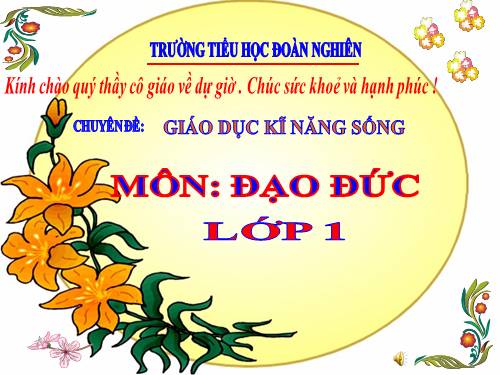 Bài 9. Lễ phép, vâng lời thầy giáo, cô giáo