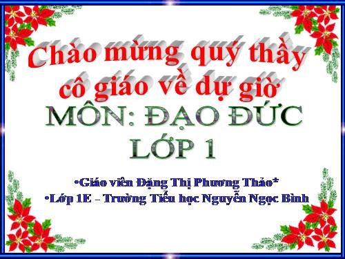 Bài 7. Đi học đều và đúng giờ