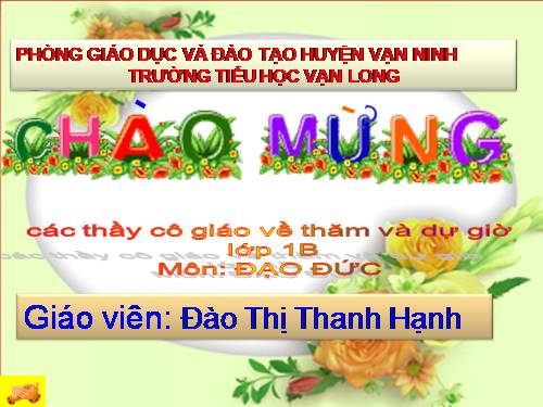 Bài 9. Lễ phép, vâng lời thầy giáo, cô giáo