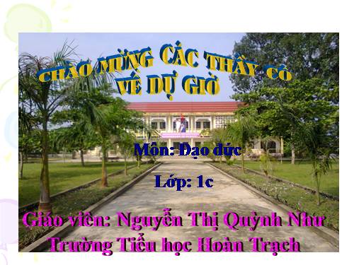 Bài 13. Chào hỏi và tạm biệt