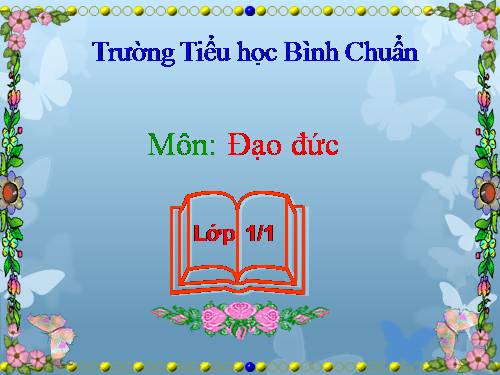 Bài 13. Chào hỏi và tạm biệt